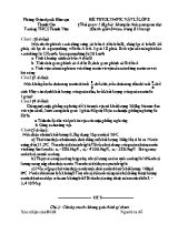 Đề thi olympic Vật lí lớp 8 - Trường THCS Thanh Văn